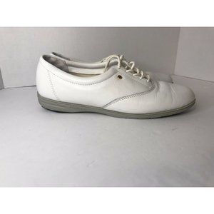 Easy Spirit Anti-Gravity White Leather  Loafers Si